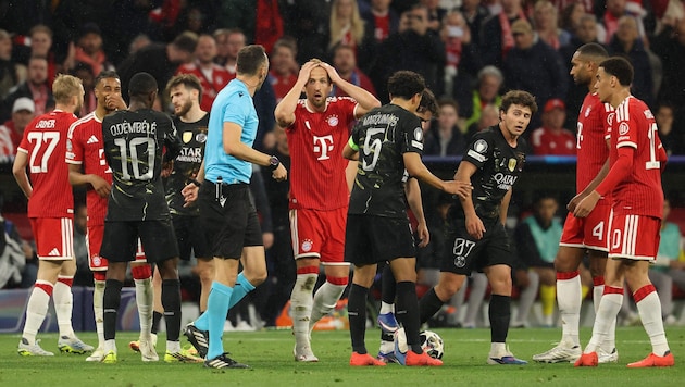 Die Bayern-Spieler konnten ihren Augen nicht glauben.