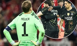 Während PSG über den Finaleinzug jubelt, ist der Frust und die Enttäuschung bei Manuel Neuer und ...