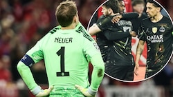 Während PSG über den Finaleinzug jubelt, ist der Frust und die Enttäuschung bei Manuel Neuer und ...