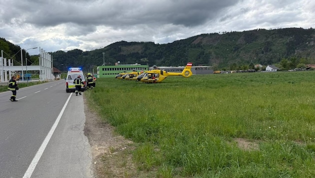 Drei Hubschrauber flogen die Schwerverletzten in Spitäler nach Graz und Wien.