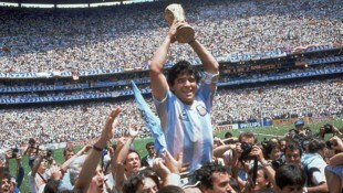 Unvergessen: Diego Maradona bei der WM 1986. 