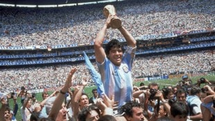 Unvergessen: Diego Maradona bei der WM 1986. 