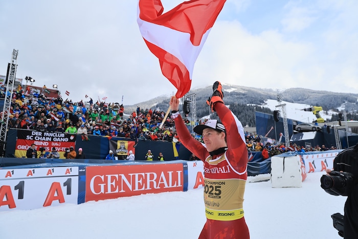 2025 krönte sich Raphael Haaser in Saalbach zum Weltmeister.