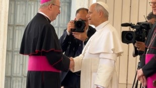Bischof Benno reiste nach Rom, wo er auch den Papst traf. 