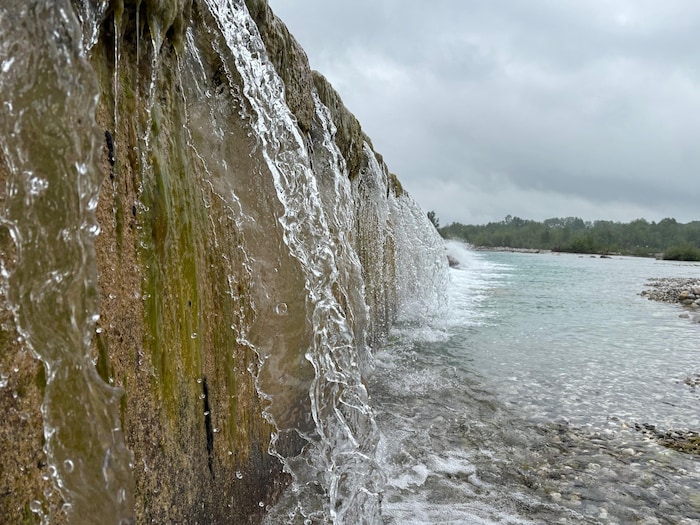 Das Wetter spielte leider nicht ganz mit – durch den Tagliamento wurde dennoch gewandert.