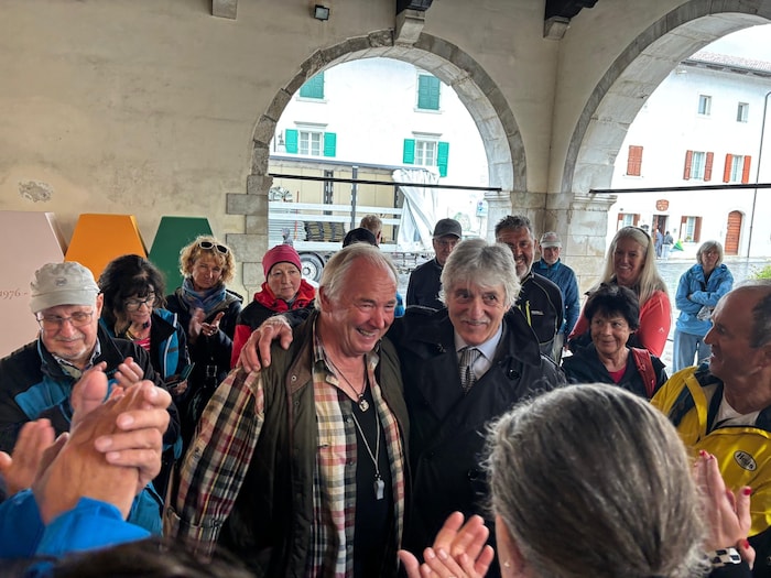 Gerhard Dörfler mit Renzo Tondo, ehemaliger Präsident der autonomen Region Friaul-Julisch ...