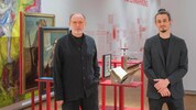 Alfred Weidinger OÖLKG-Chef (li.) und Historiker Konstantin Ferihumer