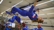 Parabelflüge ermöglichen Trainings in der Schwerelosigkeit.