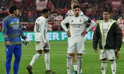 Federico Valverde (mitte) landete nach einem Trainingsstreit im Krankenhaus.