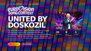 „United By Doskozil“ lautet das Motto des heurigen Song Contests, so „songcontest2026.at“.