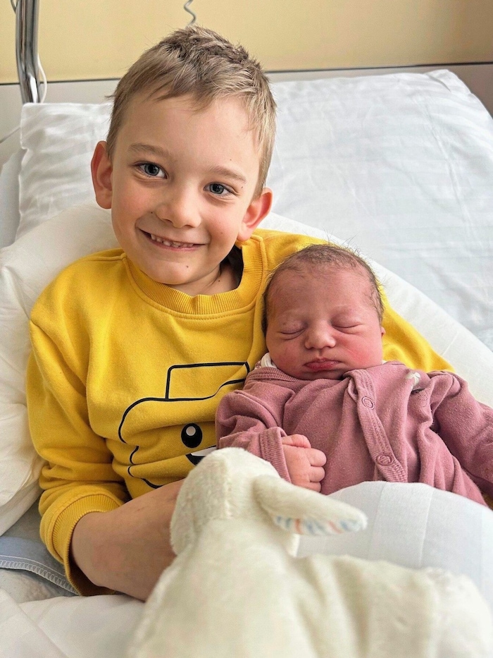 Lorenz und Baby Emilia