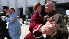 Tanzproben vor dem 81. Jahrestag des Sieges der Sowjetunion über Nazi-Deutschland in Moskau