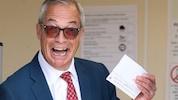 Nigel Farage bei der Stimmabgabe