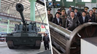 Nordkorea wird ein neues Artilleriesystem an der Grenze zu Südkorea stationieren. Kim Jong Un ...