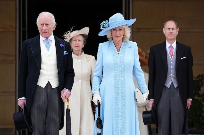 König Charles und Königin Camilla mit den „Working Royals“ Prinzessin Anne und Prinz Edward ...