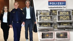 LKA Tirol-Chefin Katja Tersch, Landespolizeidirektor Helmut Tomac und der Chef der Innsbrucker ...