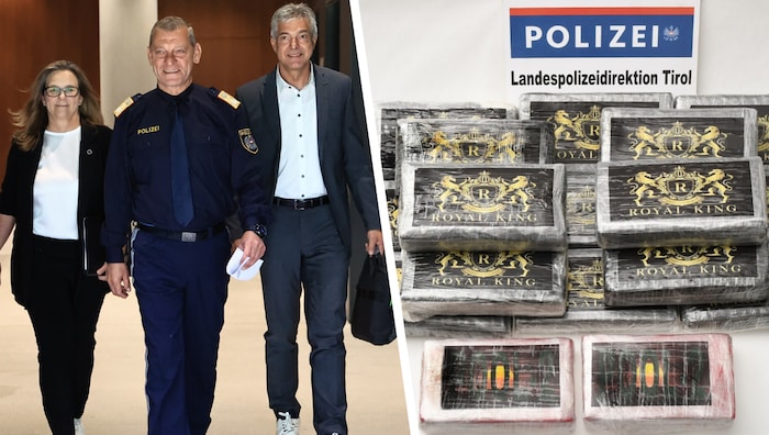 LKA Tirol-Chefin Katja Tersch, Landespolizeidirektor Helmut Tomac und der Chef der Innsbrucker ...