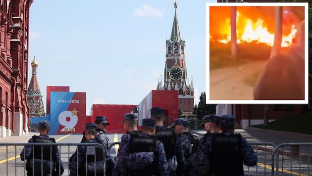Während Moskau eifrig für die Siegesparade am Samstag probt, kämpft Russland mit gewaltigen ...