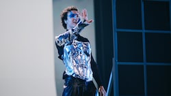 Cosmó bei seiner ersten Probe auf der großen ESC-Bühne in der Wiener Stadthalle.