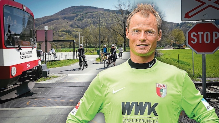 Tormann Alexander Manninger starb, als sein Wagen von einer Lokalbahn erfasst worden ist. Es gab ...