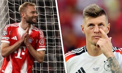Toni Kroos (rechts) hat sich zum Vertragspoker um Konrad Laimer zu Wort gemeldet.