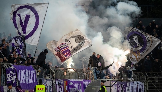 Der Vorfall ereignete sich beim Fußballspiel von Austria Salzburg bei Admira Wacker.