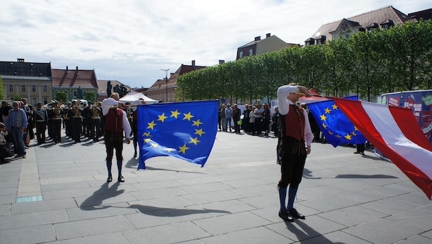 Feierlichkeiten zum Europatag in Klagenfurt (Archivbild)