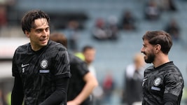 Albert Vallci (li.) ist seit Februar bei Sturm.