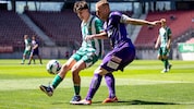 Im Heimspiel gegen Rapid verletzte sich Austrias Flo Jaritz (re.) schwer am Knie.