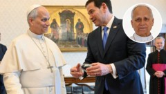 Marco Rubio überreichte dem Papst bei ihrem Treffen einen Kristallfußball.