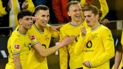 Marcel Sabitzer feiert mit dem BVB.