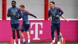 Alphonso Davies (l.) hat sich erneut verletzt.