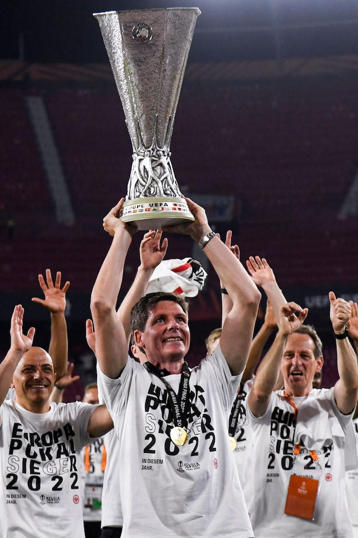 Mit Frankfurt gewann Glasner 2022 die Europa League.