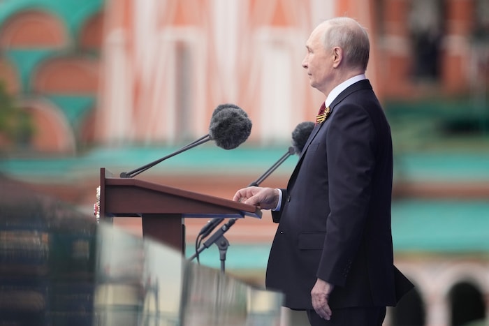 Fearing Ukrainian drone attacks, Kremlin leader Vladimir Putin is holding the parade this time ...