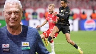 Konrad Laimer (Mitte) erhält Rückendeckung von Legende Toni Polster.  