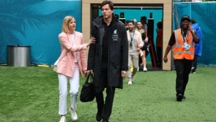Toto Wolff mit seiner Ehefrau Susie in Miami