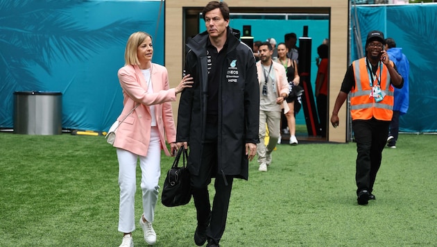 Toto Wolff mit seiner Ehefrau Susie in Miami