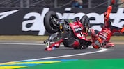 Marc Marquez flog in Le Mans heftig ab.