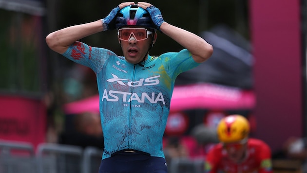 Guillermo Silva hat sensationell die zweite Etappe des Giro d‘Italia in Bulgarien gewonnen.