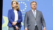 Beim Europatag-Event am Stephansplatz sprachen Meinl-Reisinger und Ludwig.
