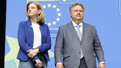 Beim Europatag-Event am Stephansplatz sprachen Meinl-Reisinger und Ludwig.