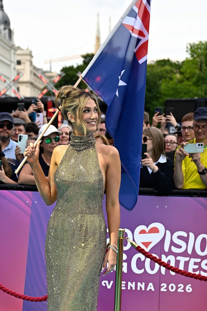 Delta Goodrem vertritt heuer Australien und sorgte beim Einstand am Rathausplatz für goldene ...