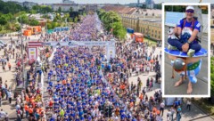 Beim Flagship Run des Wings for Life World Run in Wien starteten vor Schloss Schönbrunn 13.500 ...