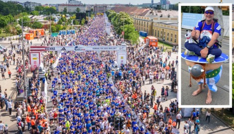 Beim Flagship Run des Wings for Life World Run in Wien starteten vor Schloss Schönbrunn 13.500 ...