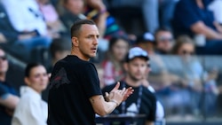 Red Bull Salzburgs Trainer Daniel Beichler.