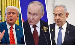 Trump, Putin und Netanyahu (v. li. n. re.) haben alle ihre eigenen Vorstellungen davon, was mit ...