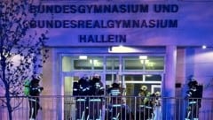 In der Nacht auf Montag brannte es im Gymnasium Hallein.