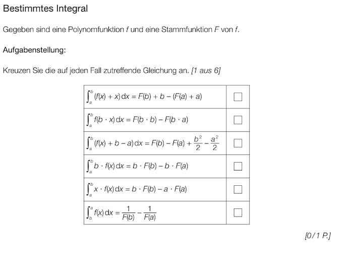 Aufgabe 3: „Bestimmtes Integral“