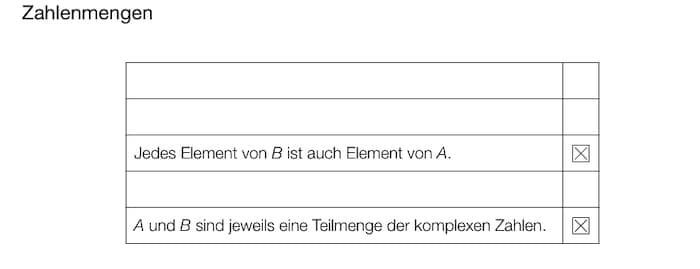 Lösung Aufgabe 1: „Zahlenmengen“