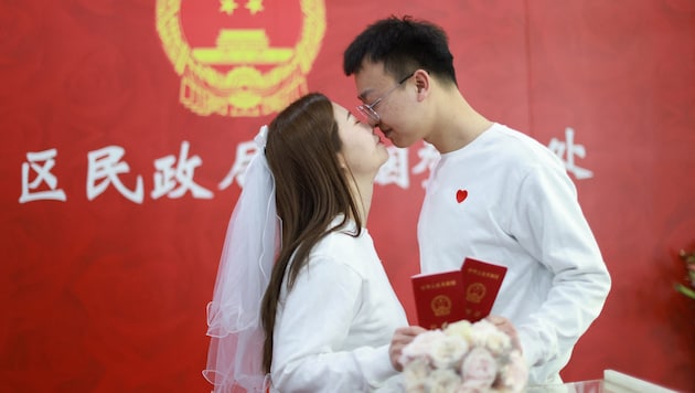 Immer weniger junge Menschen heiraten in China.
